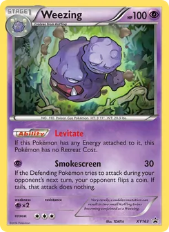 Weezing card from XY Black Star Promos, number XY163/211