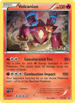 Volcanion card from XY Black Star Promos, number XY164/211