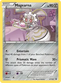 Magearna card from XY Black Star Promos, number XY165/211