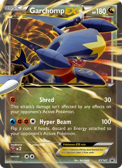 Garchomp-EX card from XY Black Star Promos, number XY167/211