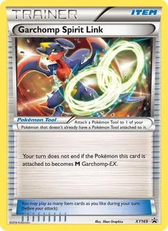 Garchomp Spirit Link card from XY Black Star Promos, number XY169/211