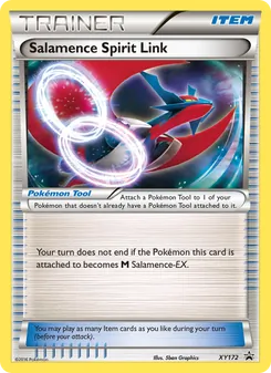 Salamence Spirit Link card from XY Black Star Promos, number XY172/211