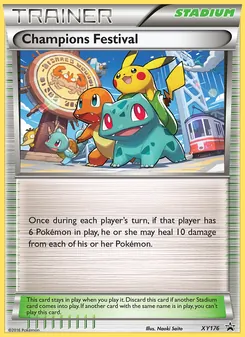 Champions Festival card from XY Black Star Promos, number XY176/211