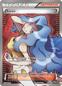 Karen card from XY Black Star Promos, number XY177a/211