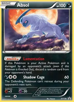 Absol card from XY Black Star Promos, number XY178/211