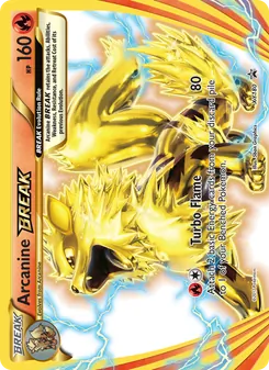 Arcanine BREAK card from XY Black Star Promos, number XY180/211