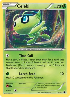 Celebi card from XY Black Star Promos, number XY187/211