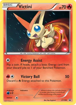 Victini card from XY Black Star Promos, number XY189/211