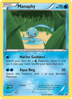 Manaphy card from XY Black Star Promos, number XY190/211
