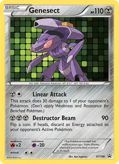 Genesect card from XY Black Star Promos, number XY196/211
