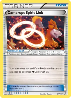 Camerupt Spirit Link card from XY Black Star Promos, number XY199/211