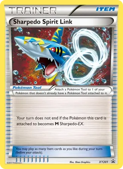 Sharpedo Spirit Link card from XY Black Star Promos, number XY201/211