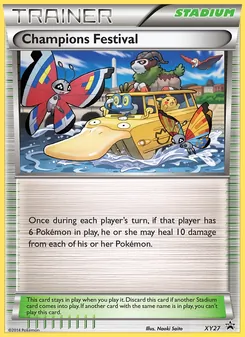 Champions Festival card from XY Black Star Promos, number XY27/211