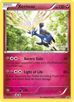 Xerneas card from XY Black Star Promos, number XY31/211