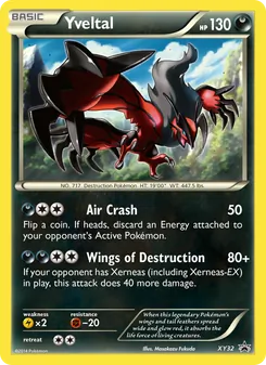 Yveltal card from XY Black Star Promos, number XY32/211