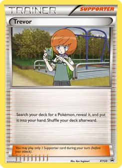 Trevor card from XY Black Star Promos, number XY33/211