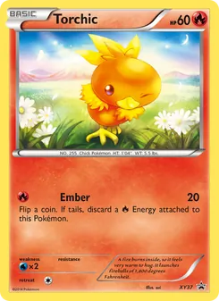 Torchic card from XY Black Star Promos, number XY37/211