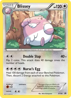 Blissey card from XY Black Star Promos, number XY56/211