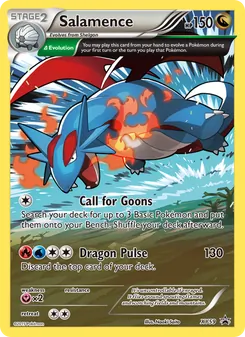 Salamence card from XY Black Star Promos, number XY59/211