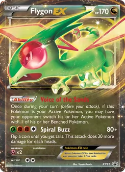 Flygon EX card from XY Black Star Promos, number XY61/211