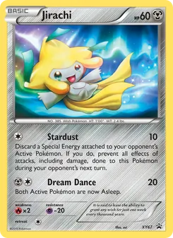 Jirachi card from XY Black Star Promos, number XY67/211
