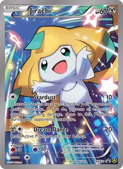Jirachi card from XY Black Star Promos, number XY67a/211