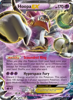 Hoopa EX card from XY Black Star Promos, number XY71/211