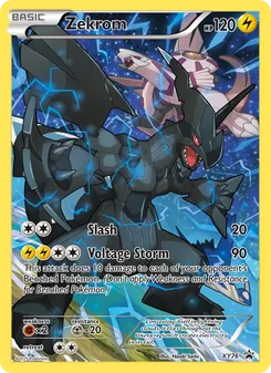 Zekrom card from XY Black Star Promos, number XY76/211