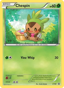 Chespin card from XY Black Star Promos, number XY88/211