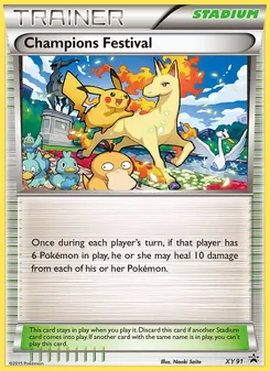 Champions Festival card from XY Black Star Promos, number XY91/211