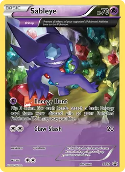 Sableye card from XY Black Star Promos, number XY92/211