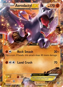 Aerodactyl EX card from XY Black Star Promos, number XY97/211