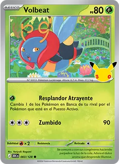Carta Volbeat de la expansión Celebración 30.º Aniversario, número 003/128