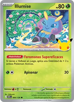 Carta Illumise de la expansión Celebración 30.º Aniversario, número 004/128