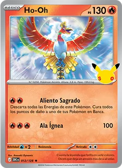 Carta Ho-Oh de la expansión Celebración 30.º Aniversario, número 012/128