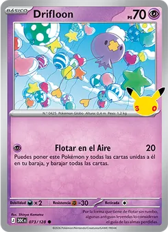 Carta Drifloon de la expansión Celebración 30.º Aniversario, número 073/128