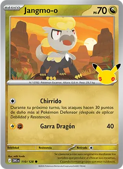 Carta Jangmo-o de la expansión Celebración 30.º Aniversario, número 110/128
