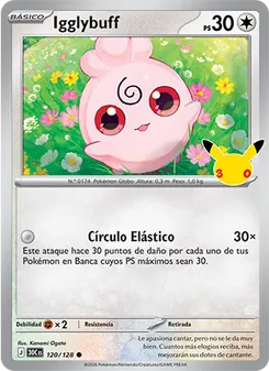 Carta Igglybuff de la expansión Celebración 30.º Aniversario, número 120/128