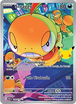 Carta Scraggy de la expansión Celebración 30.º Aniversario, número 140/128