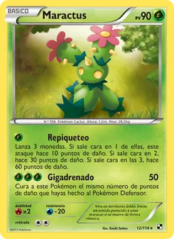 Carta Maractus de la expansión Negro y Blanco, número 12/114