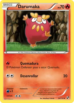 Carta Darumaka de la expansión Negro y Blanco, número 24/114