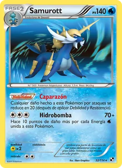 Carta Samurott de la expansión Negro y Blanco, número 32/114