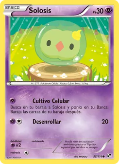 Carta Solosis de la expansión Negro y Blanco, número 55/114