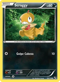 Carta Scraggy de la expansión Negro y Blanco, número 68/114