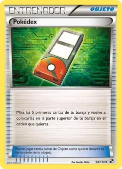Carta Pokédex de la expansión Negro y Blanco, número 98/114