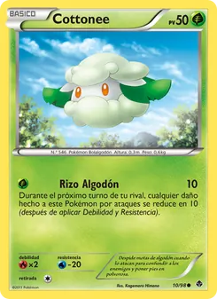 Carta Cottonee de la expansión Fuerzas Emergentes, número 10/98