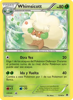 Carta Whimsicott de la expansión Fuerzas Emergentes, número 12/98