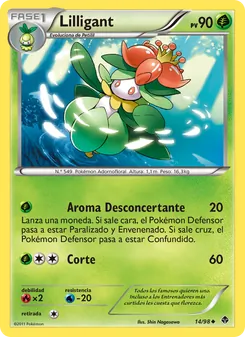 Carta Lilligant de la expansión Fuerzas Emergentes, número 14/98