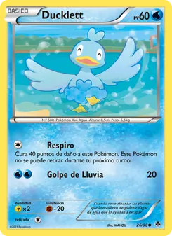 Carta Ducklett de la expansión Fuerzas Emergentes, número 26/98