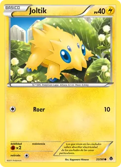 Carta Joltik de la expansión Fuerzas Emergentes, número 33/98